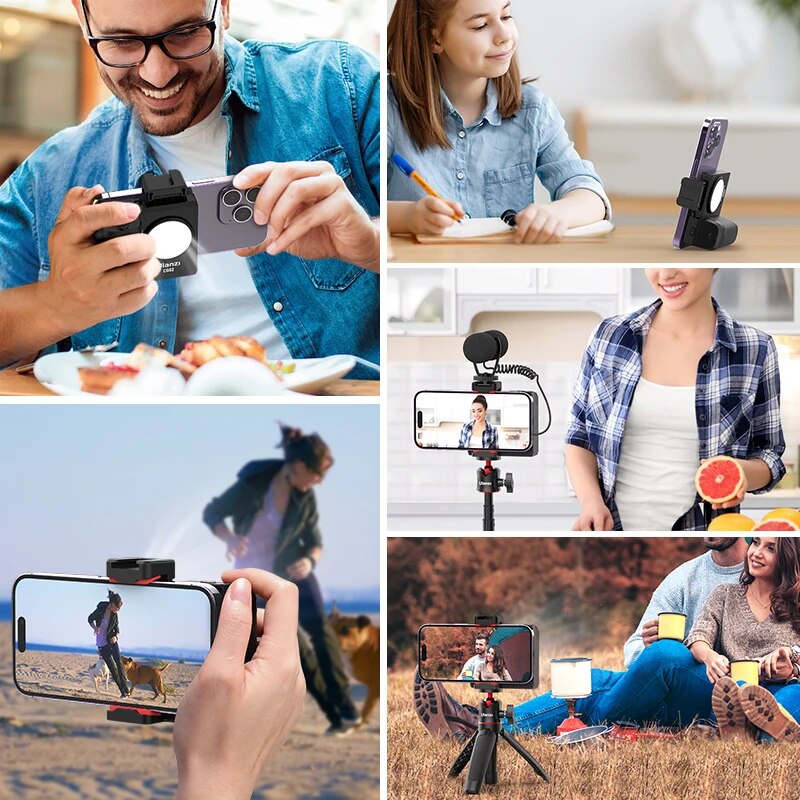 Bluetooth Camera Stabilizer with 5500k Fill Light