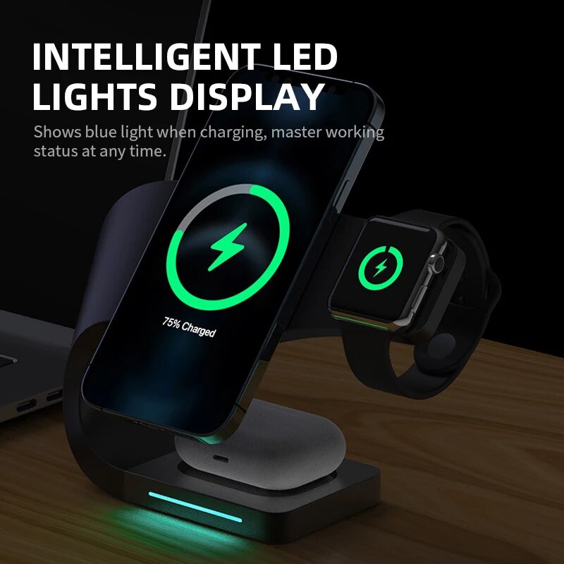 Newest 4 IN 1 Wireless Charger Station